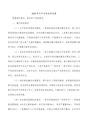 2023年从严治党述责述廉.docx
