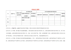 研发设计清单模板.docx