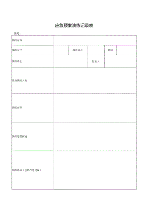 应急预案演练记录表.docx