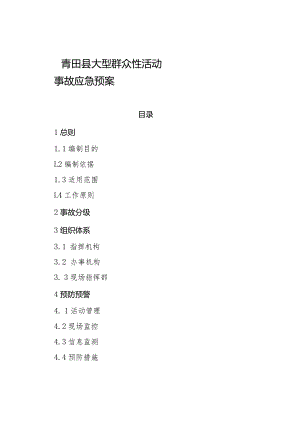青田县大型群众性活动事故应急预案.docx