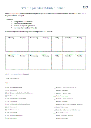 2024剑桥雅思讲义General_Training_Writing_Academy_Study_Planner.docx