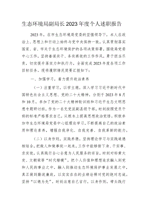 生态环境局副局长2023年度个人述职报告.docx