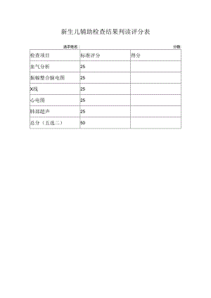 2.妇幼技能竞赛-新生儿辅助检查结果判读评分表.docx