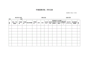 环境因素识别、评价记录表.docx