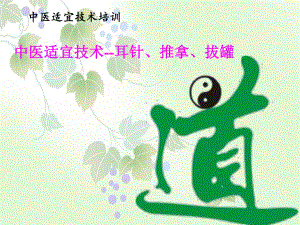 中医适宜技术培训讲座PPT耳针、推拿、拔罐.ppt