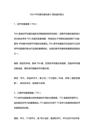 2024甲状腺功能检查8项的临床意义.docx