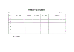 部门制度执行监督检查表.docx