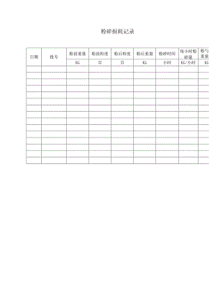 粉碎损耗记录表.docx