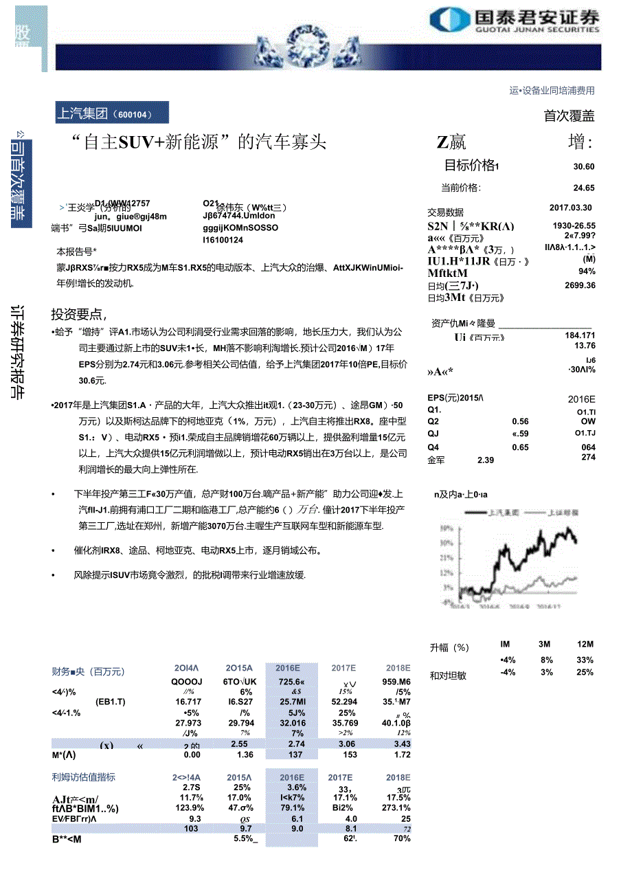 20170330-国泰君安-上汽集团(600104) “自主SUV+新能源“的汽车寡头.docx_第1页