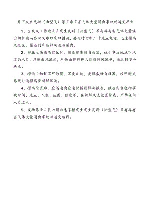 井下发生瓦斯（油型气）等有毒有害气体大量涌出事故的避灾原则.docx