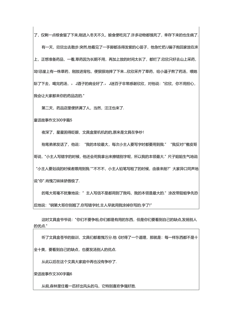 2024年童话故事作文300字集锦9篇.docx_第3页
