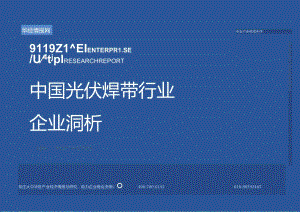2024年中国光伏焊带行业企业洞析报告-华经产业研究院-32正式版.docx