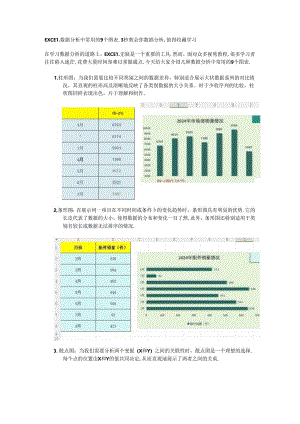 EXCEL数据分析中常用的9个图表3秒教会你数据分析值得收藏学习.docx