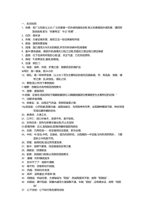 伤寒论复习重点各种题型.docx