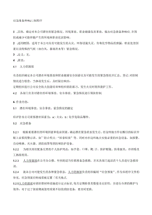 29应急准备和响应控制程序.docx