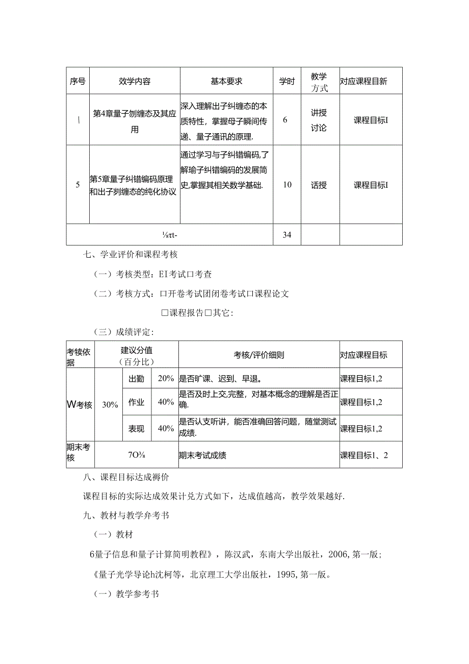 1023S01020-量子信息导论-2023版人才培养方案教学大纲.docx_第3页