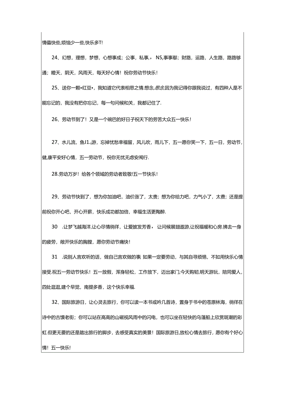 2024年五一劳动节经典祝福语0句.docx_第3页