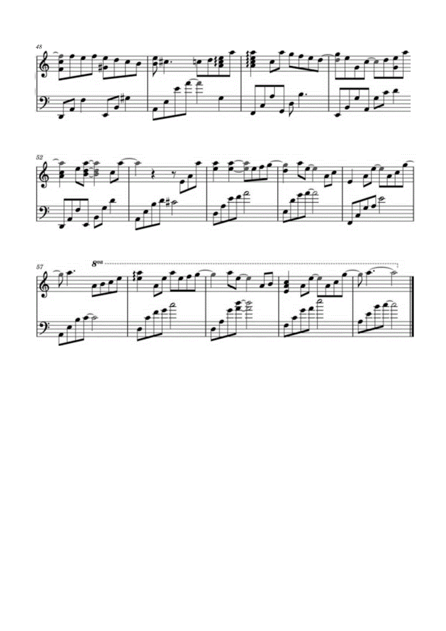 La La La Love Song（富士电视台月九剧《悠长假期》主题曲） 高清钢琴谱五线谱.docx_第3页