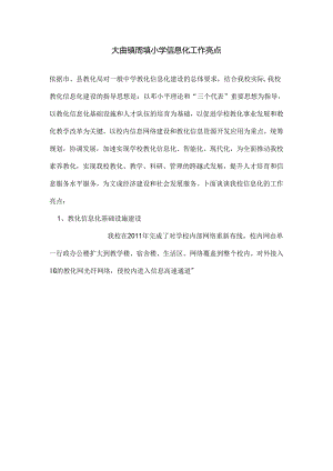 信息化工作亮点及总结.docx