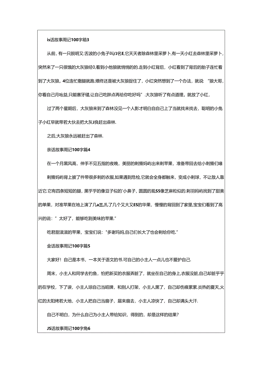 2024年童话故事周记0字(精选29篇).docx_第2页
