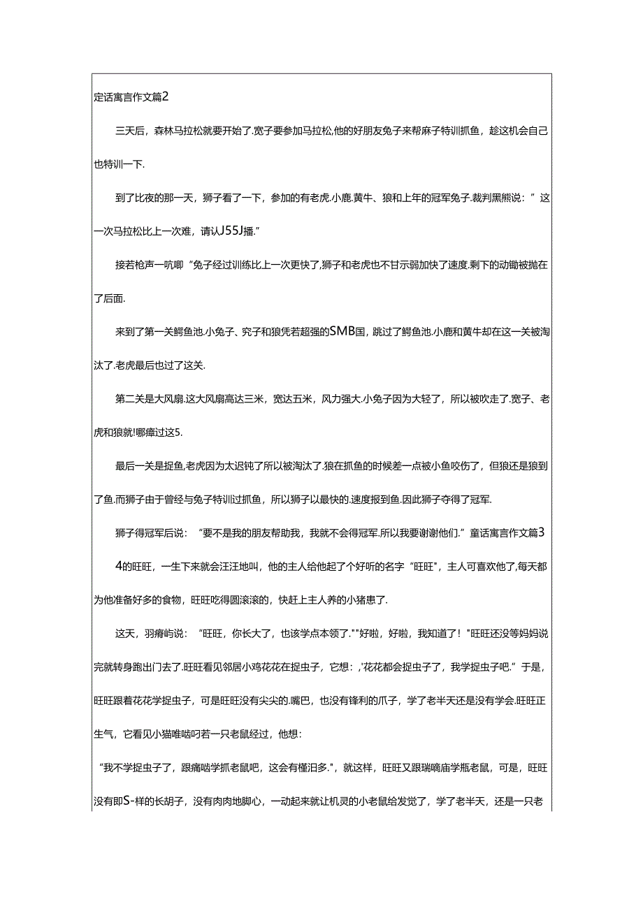 2024年童话寓言作文精品（8篇）.docx_第2页