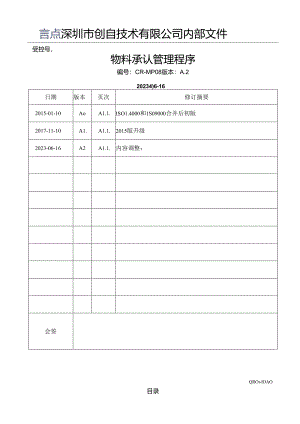 CR-MP08 物料承认管理程序 A.2.docx