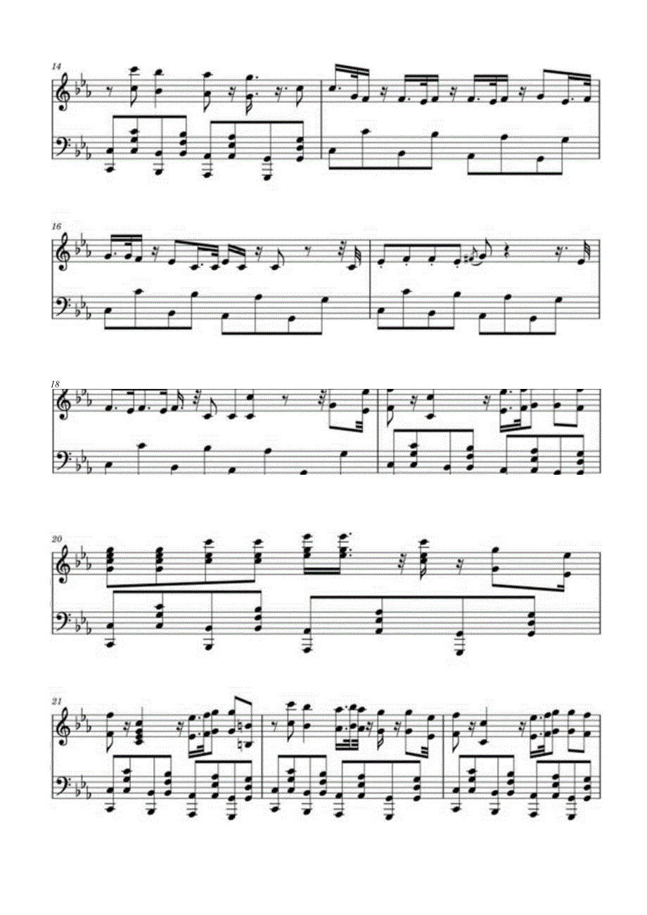 Hit The Road Jack 改编版 高清钢琴谱五线谱.docx_第2页