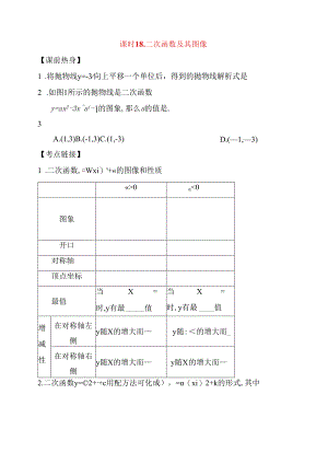二次函数及其图像测试题.docx