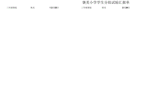 2023年小学生分组实验报告单.docx