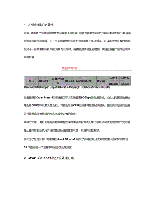 Aval Global的高速分流处理解决方案.docx