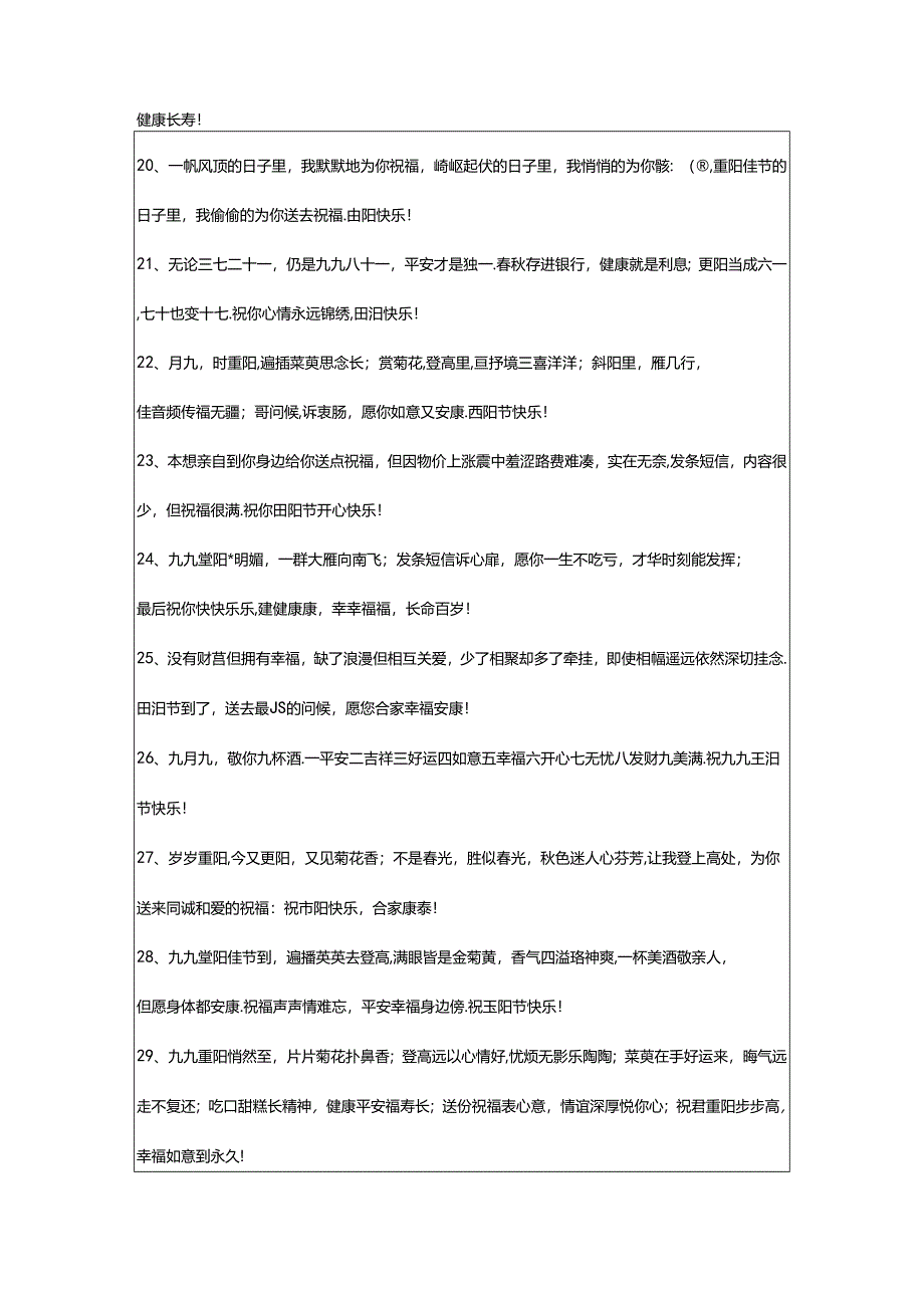 2024年年重阳节感恩祝福语汇编61句.docx_第3页