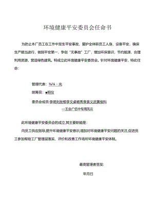 健康安全任命书.docx