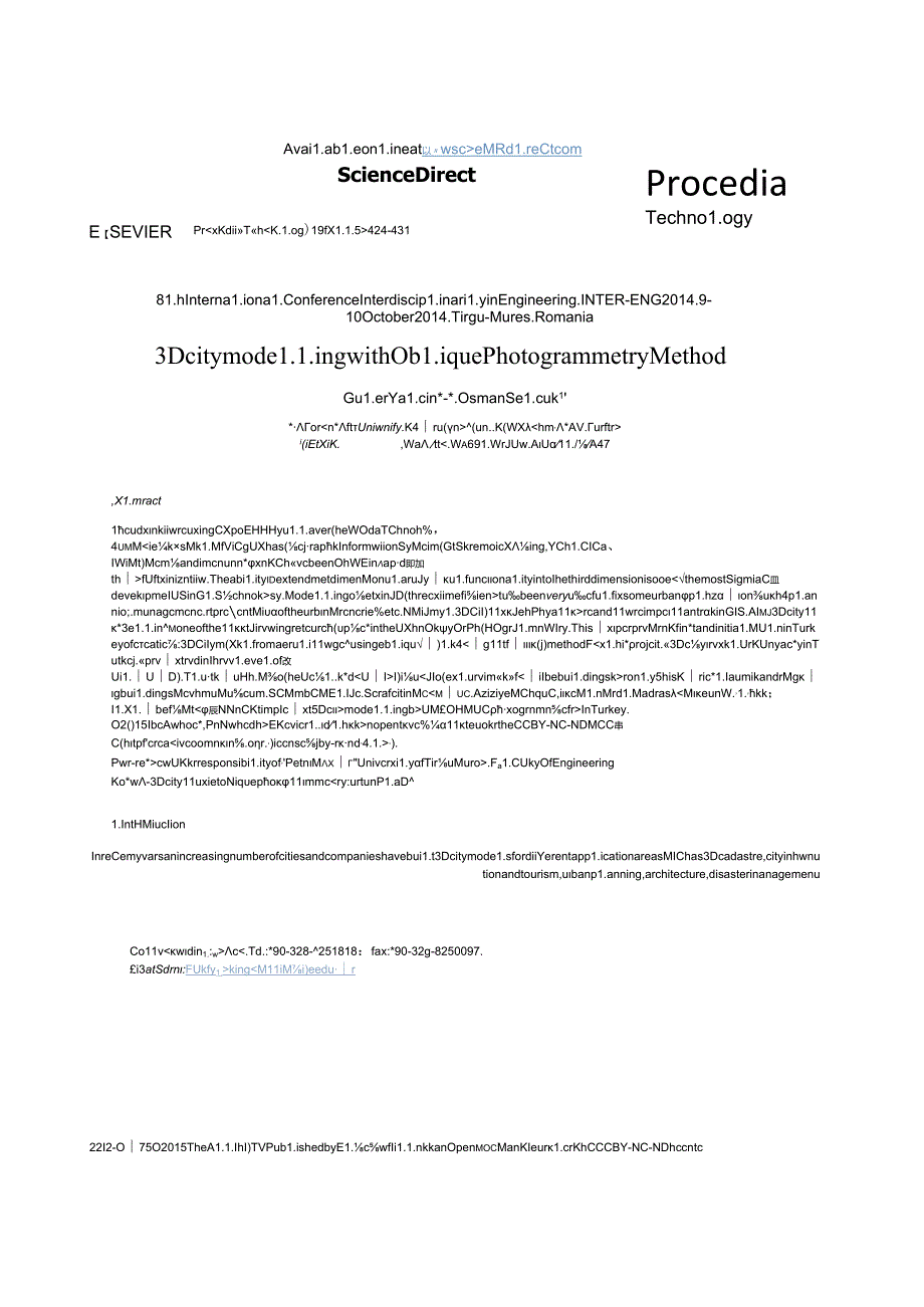 3D City Modelling with Oblique Photogrammetry Method英.docx_第1页