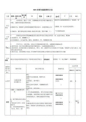 体育6年级 1田径-跨越式跳高—跳跃大挑战 大单元课时教案.docx