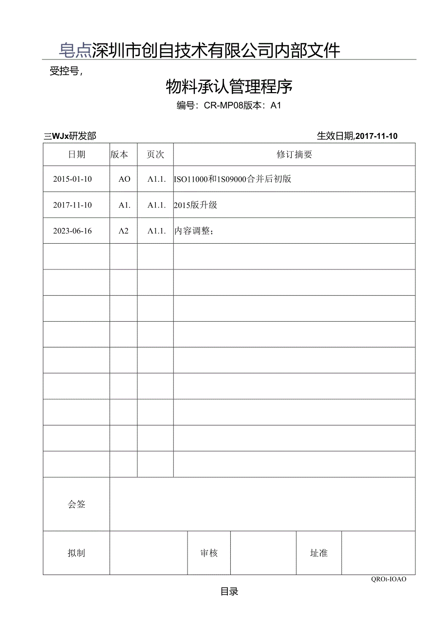 CR-MP08 物料承认管理程序20230616.docx_第1页