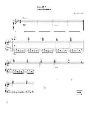 George Winston-Carol OF The Bells 高清钢琴谱五线谱.docx