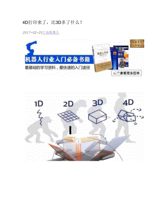4D打印来了比3D多了什么.docx
