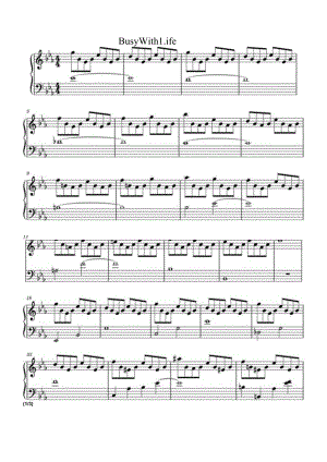 人山人海 高清钢琴谱五线谱.docx