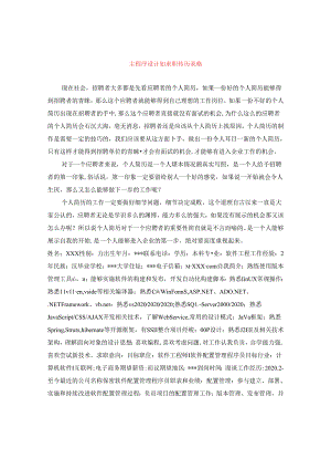 主程序设计师求职简历表格.docx