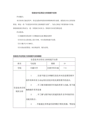 信息技术应用能力持续提升计划.docx