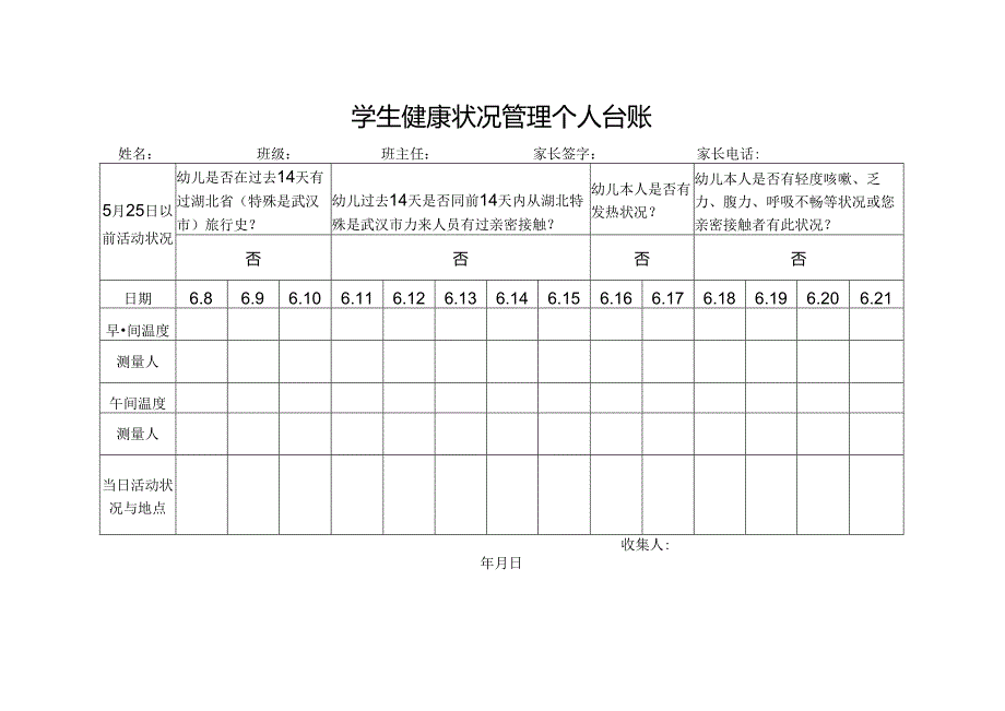 健康管理台账 可修改.docx_第1页
