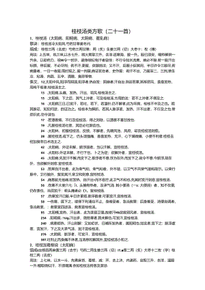 伤寒论方条文汇总(方类排序版).docx