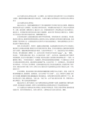 会计电算化实训心得体会.docx