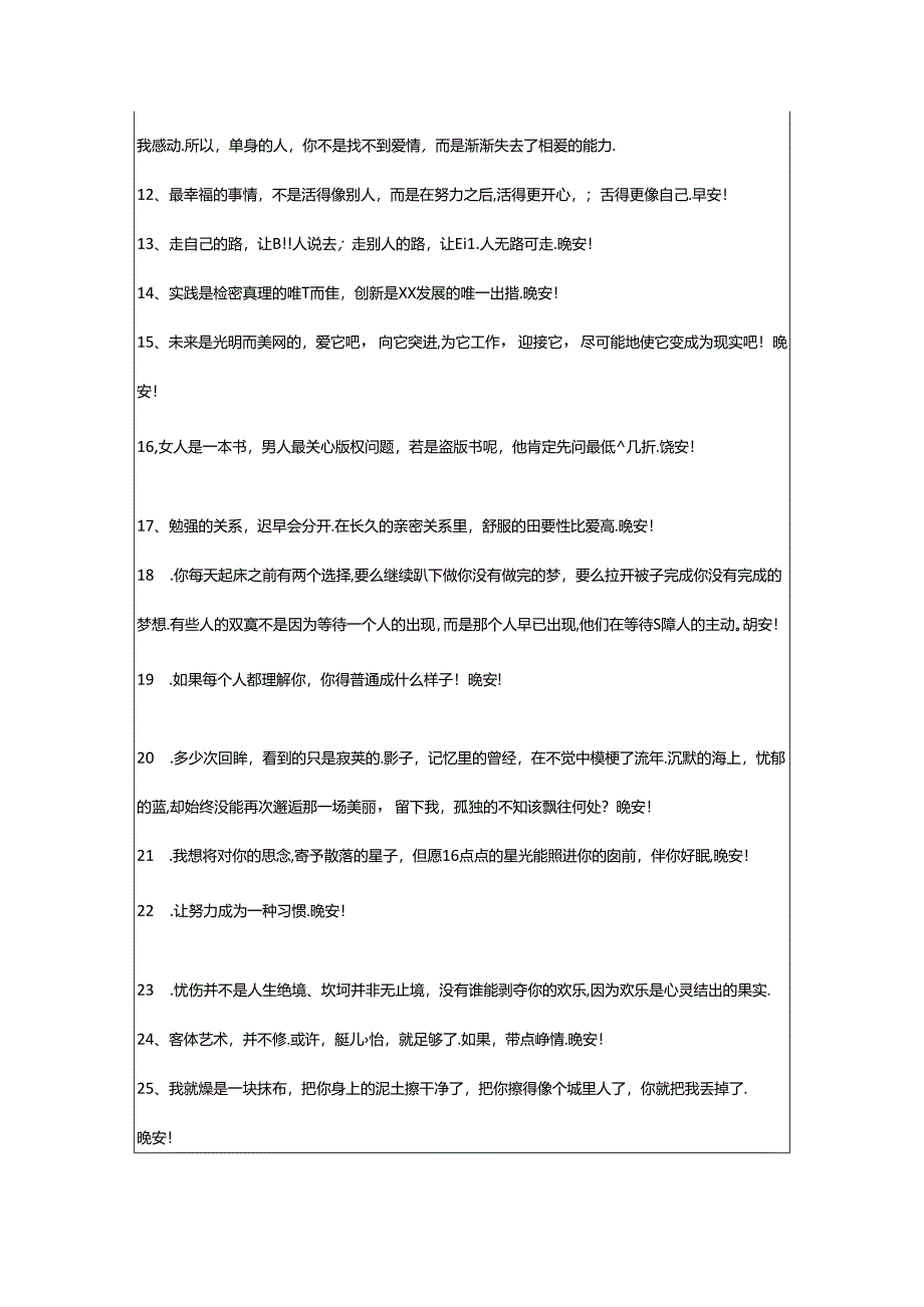 2024年年简单的青春励志晚安语录朋友圈汇编69句.docx_第2页