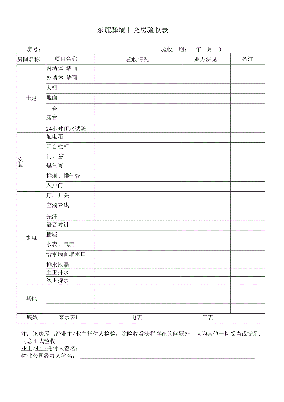 交房验收表.docx_第1页