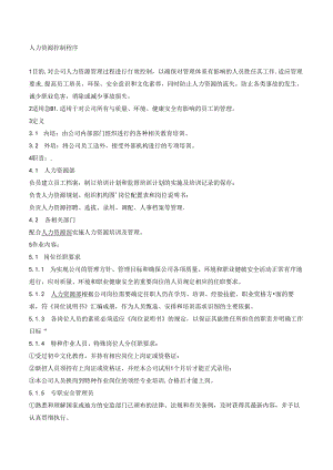 09人力资源控制程序.docx