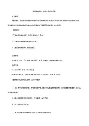 中班健康活动台风来了（安全防护）.docx
