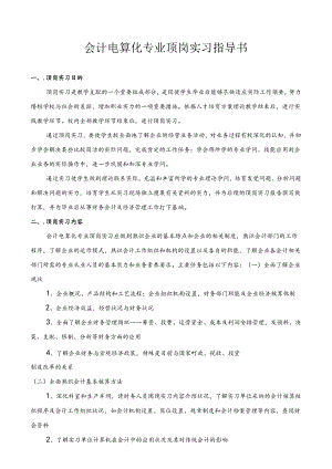 会计电算化专业岗位实习指导书8.docx