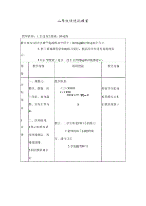 二年级快速跑教案.docx