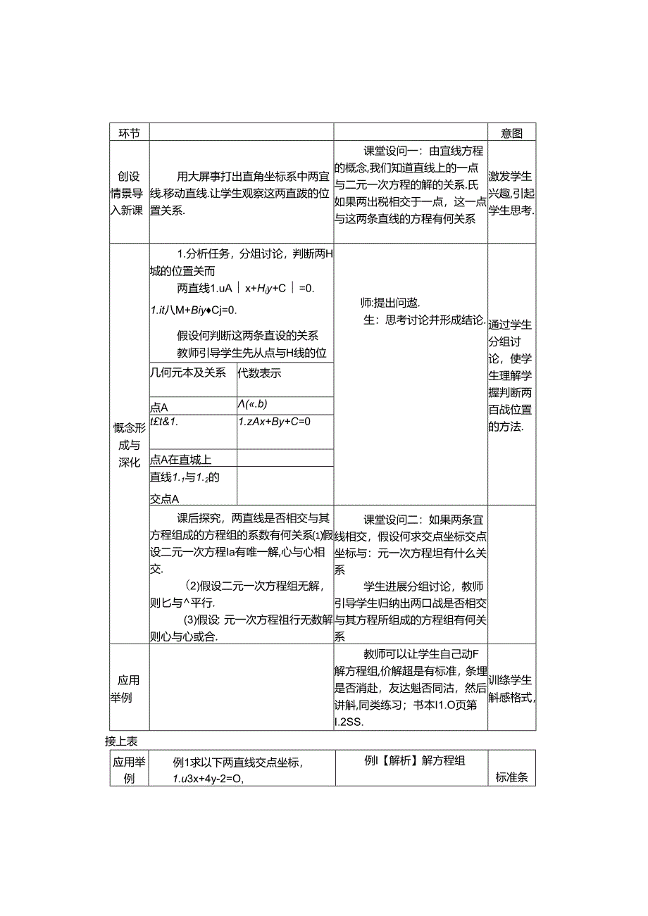 3.3直线的交点坐标和距离公式教学案.docx_第2页